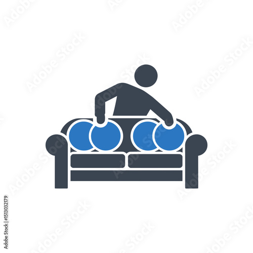 Couch Cushion Adjust Icon