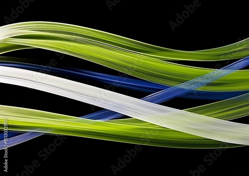Abstract flowing ribbons in vibrant colors (1)