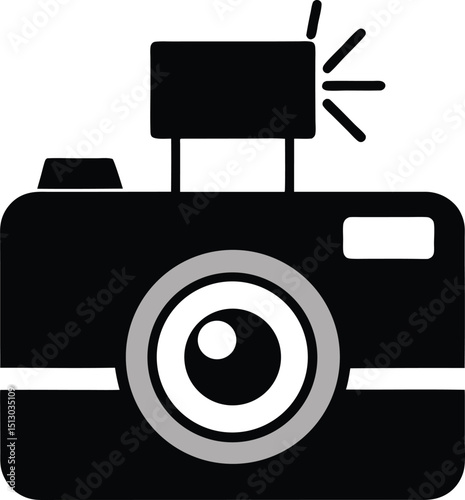 Capture the Moment Photography Flash and Camera Icon