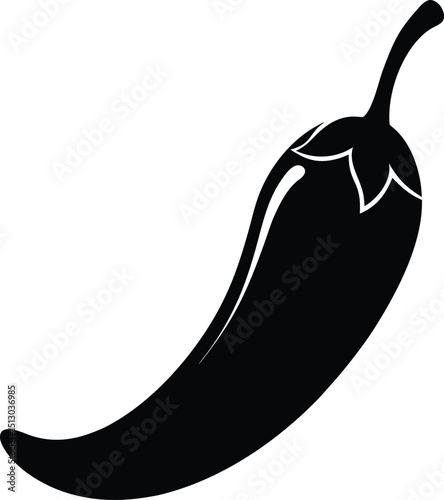 Spicy Chili Pepper A Vibrant Vector Illustration of a Jalapeño