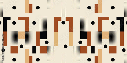 Seamless abstract geometric pattern. Vector Illustration.