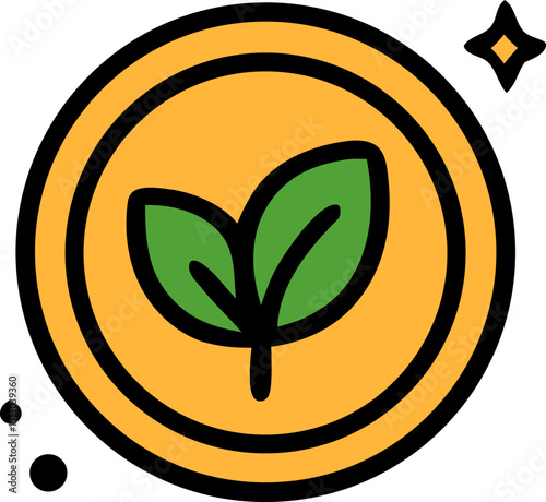 Clean eating icon, organic food icon, healthy lifestyle delicious healthy ingredients natural produce, vibrant colors, wholesome nutrition. Sustainable diet, farm-to-table goodness.