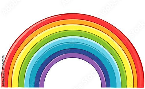 Vibrant Cartoon Rainbow