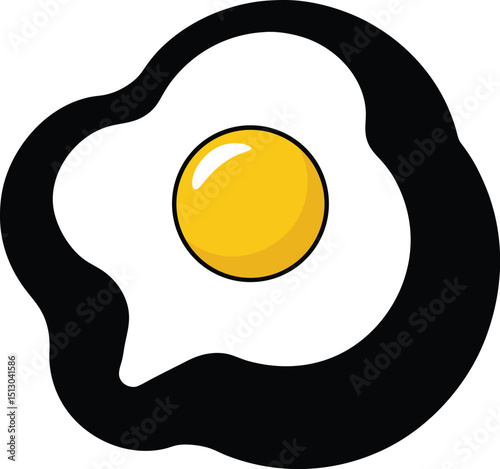 Scrumptious Fried Egg A Culinary Delight, Perfect Breakfast Icon