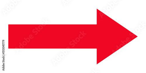 Long right red arrow representing directional symbol for navigation, pointing right, isolated graphic for infographic, presentation, or web design use. Free Download Long right red arrow representing directional symbol for navigation, pointing right, isolated graphic for infographic, presentation, or web design use. - GFXLoad