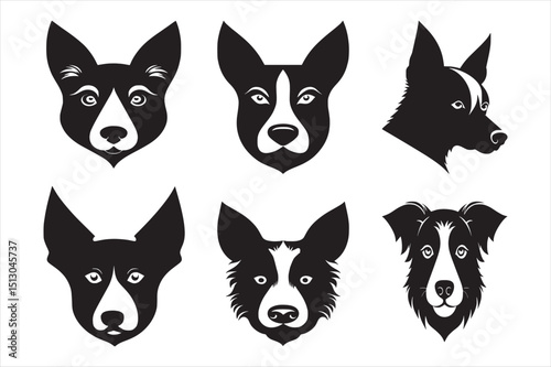 Silhouette Vector design of a Dog Icon