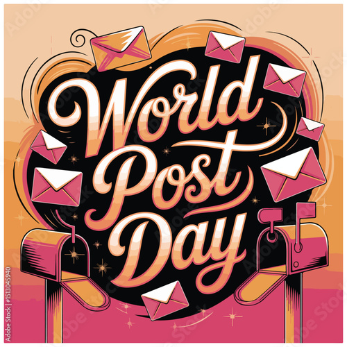 Celebrating postal services worldwide, connecting people, delivering messages, bridging global distances daily.