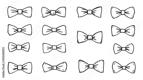 Bow Tie Formal Wear Accessory Illustration
