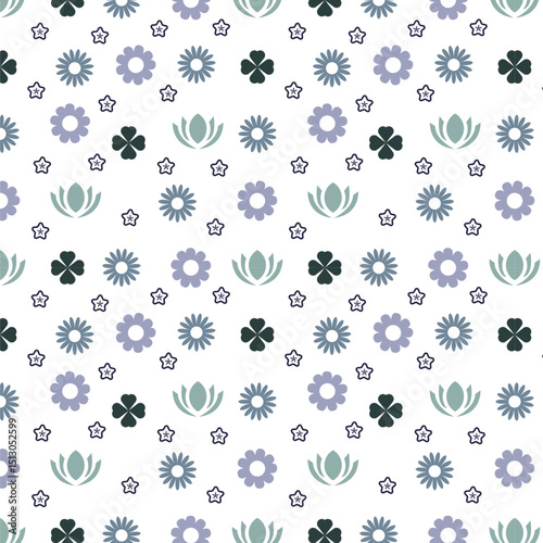 seamless pattern with flowers