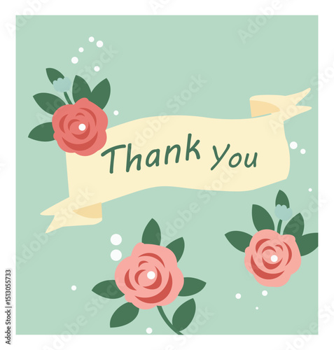 Floral Thank You Card Illustrations with Heartfelt Designs-02