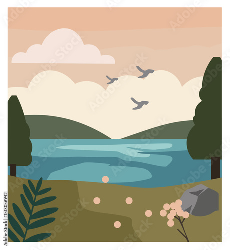 Scenic Landscape Illustrations-05