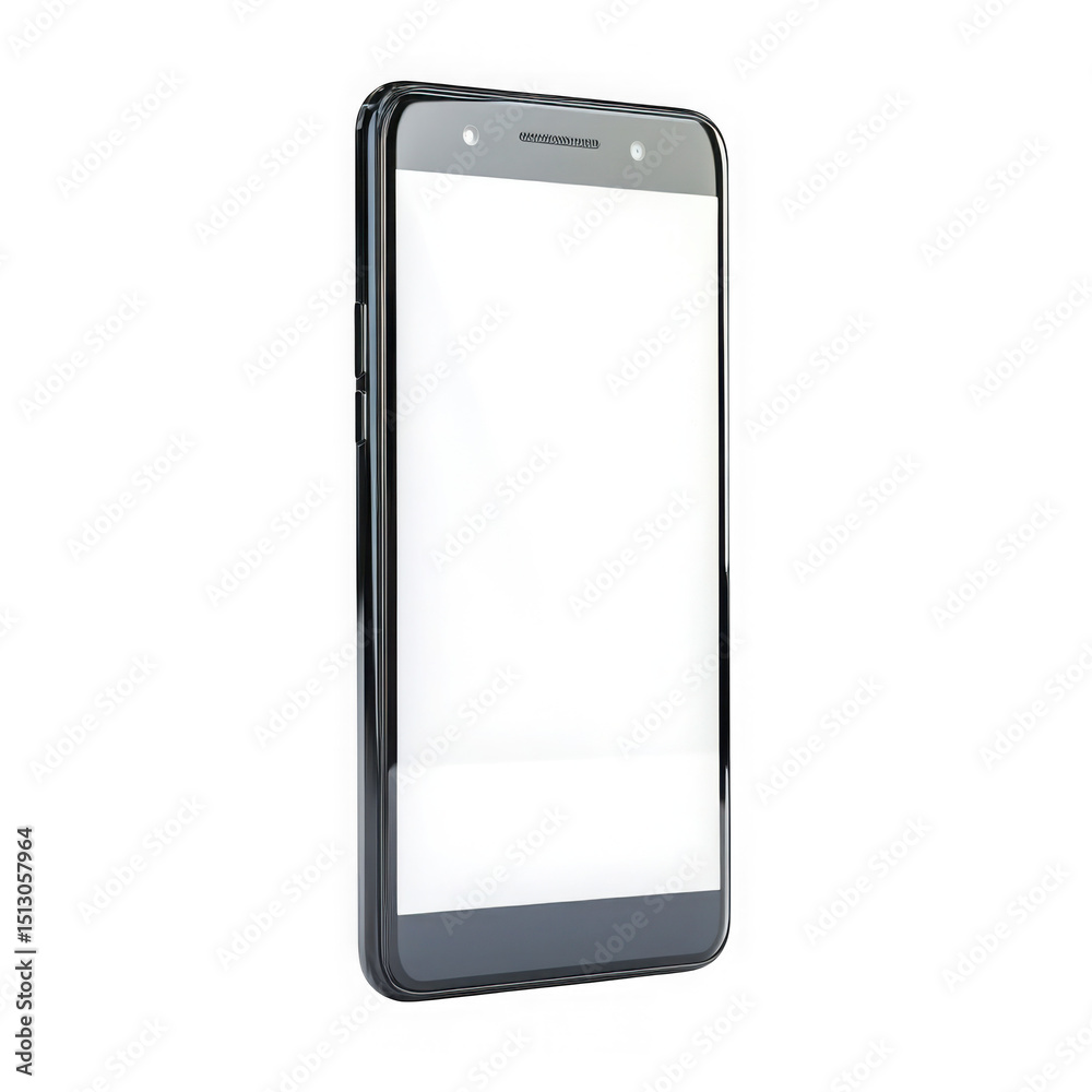 Modern smartphone mockup isolated on transparent background Modern smartphone mockup isolated on transparent background