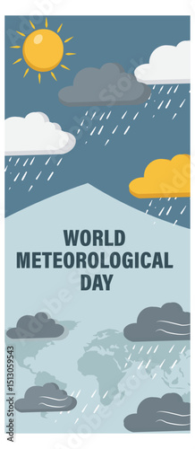 World Meteorological Day Vector Banner Set-04