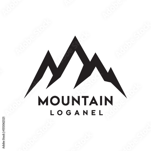 Mountain Silhouette Design Vector, Unique and Professional Mountain Logo Design