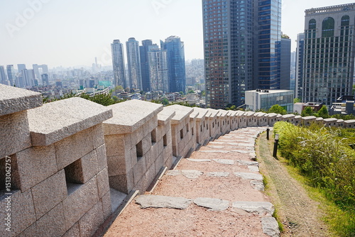 Stone Stair at Baekbeom Plaza in Seoul, South Korea - 韓国 ソウル 白凡広場の階段
