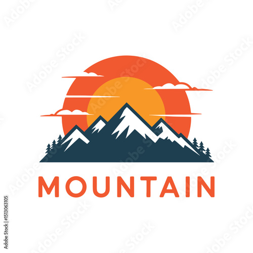 Sunset Mountain Adventure Logo