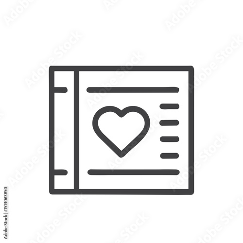 Favorite Movie Icon for Dating App Interest Sharing, Common Hobby Display, Entertainment Preference Indicators and Profile Personality Insight Features