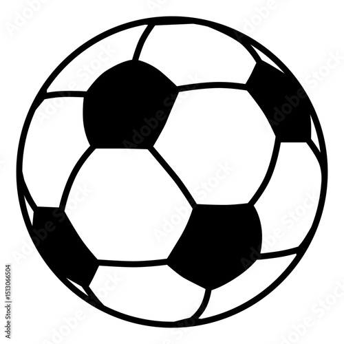 Clean and modern football icon in SVG format. Ideal for scalable web and app design, sports infographics, and digital projects requiring high-quality vector graphics with transparent background.