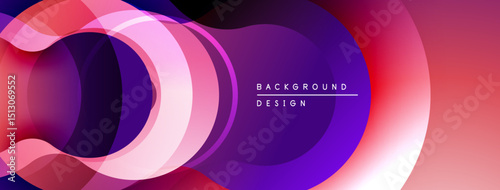 Abstract flowing shapes, vibrant colors blend. Modern design, smooth gradients create dynamic visual effect. Background suggests innovation, energy.