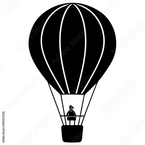 hot air balloon vector illustration