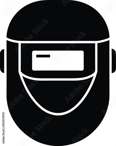 Welding Mask vector illustration on transparent background