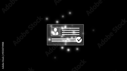 Know your customer concept. Person holding KYC card on virtual screen. Business verifying the identity of clients for KYC financial client authentication. Personal information for identification.