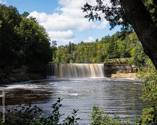 Upper Tahquamenon Falls in the  Tahquamenon Falls State Park in the upper peninsula of Michigan photo
