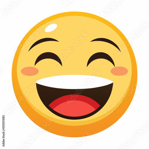 A simple and gentle smile emoji portraying subtle happiness 