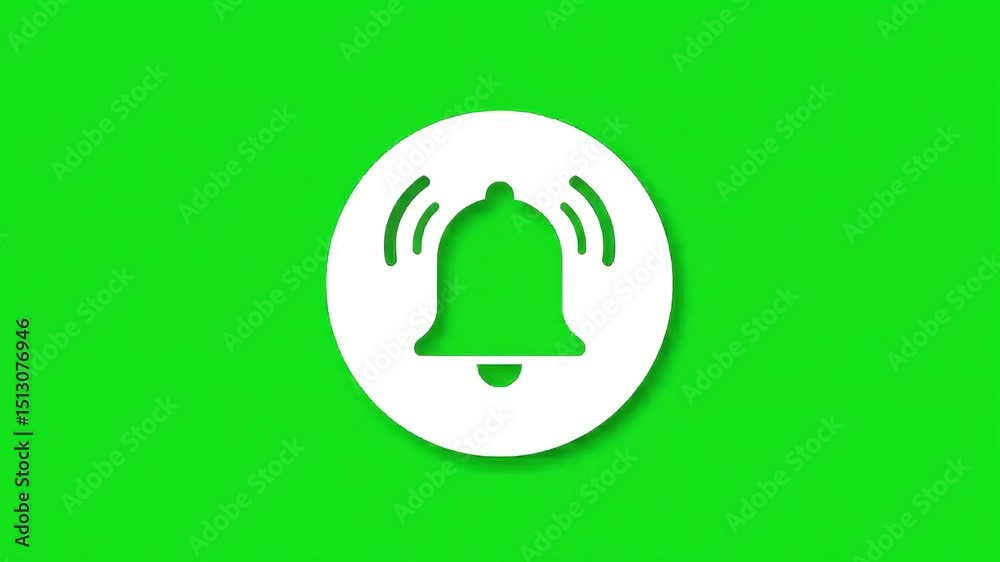 Animated subscribe button with thumbs up and cursor on green screen for video editing use case scenario