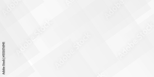 White and gray overlap triangle geometric technology pattern. minimal rectangle randomly arranged white lines transparent web square background layers. overlapping presentation design.	
