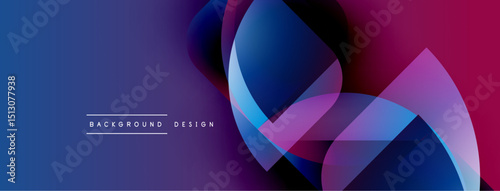 Abstract gradients overlap, creating dynamic visual effect. Blue, purple, pink hues blend seamlessly. Text reads background design.