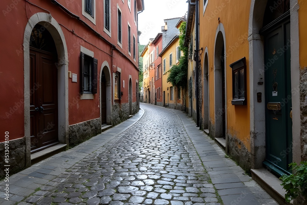 Fototapeta premium narrow street in venice