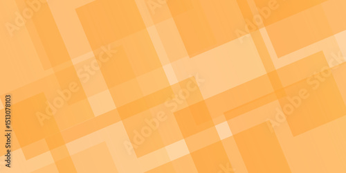 Abstract orange overlap triangle geometric technology pattern. minimal rectangle randomly arranged orange lines transparent web square background layers. overlapping presentation design.	
