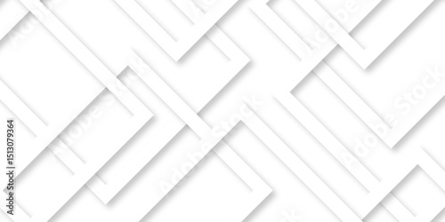 White and gray overlap triangle geometric technology pattern. minimal rectangle randomly arranged white lines transparent web square background layers. overlapping presentation design.	
