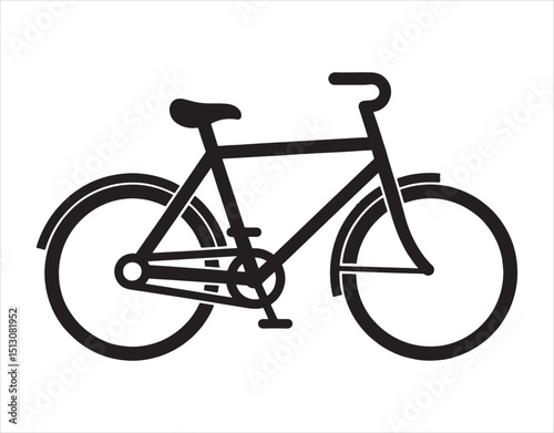 Bicycle. Vector illustration template of a bike icon.