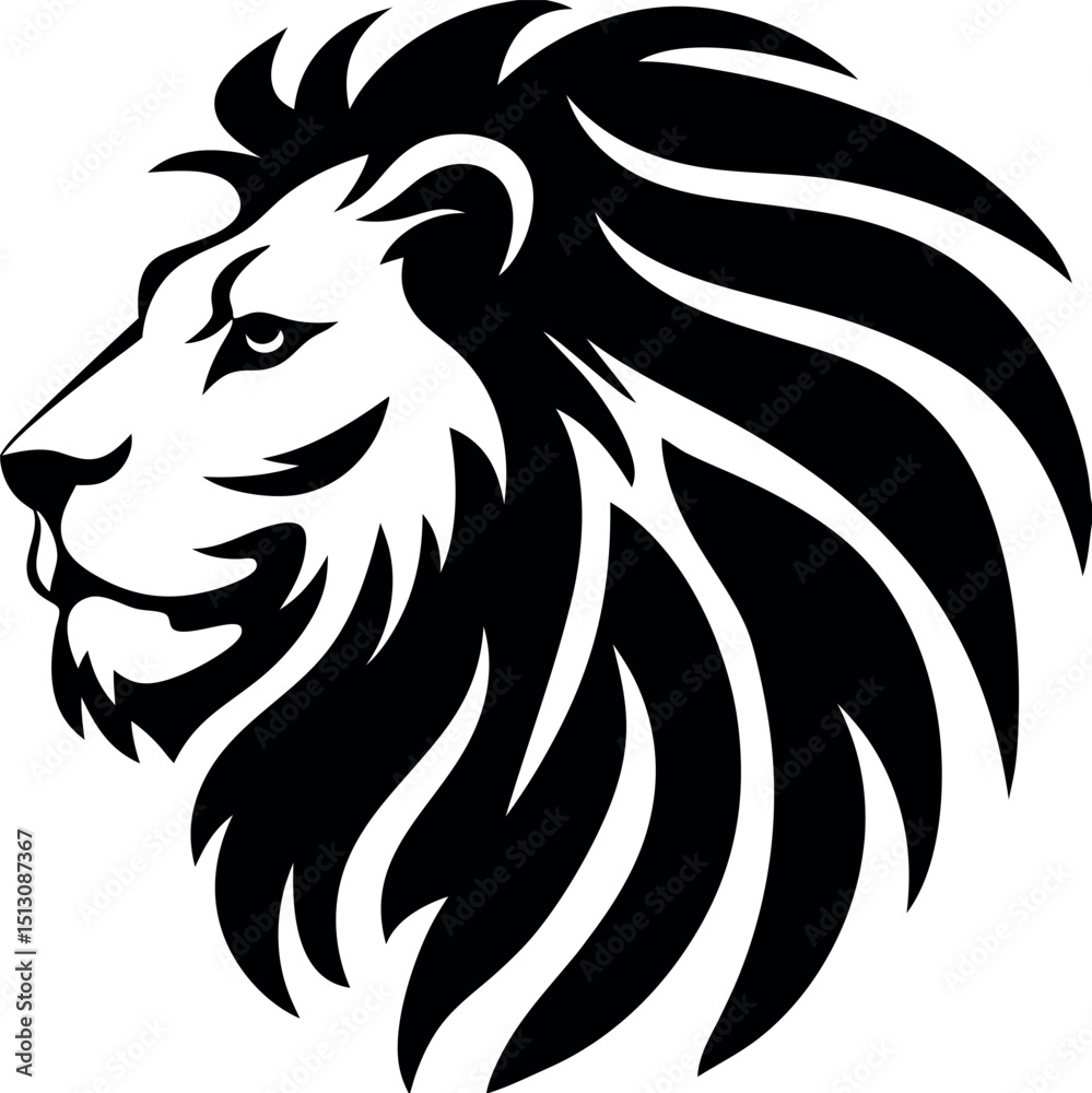 Obraz premium Lion face Logo, Loin face mascot logo. 