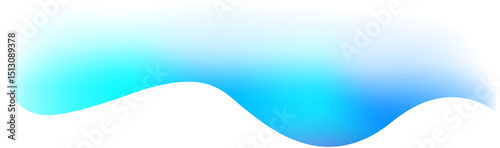 Abstract blue wave aurora gradient fade