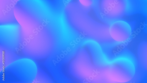 シンプルな液体のような背景 - ブルー