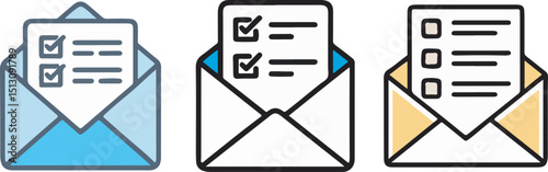 Colorful paper envelopes fly out of mailbox bright banner design