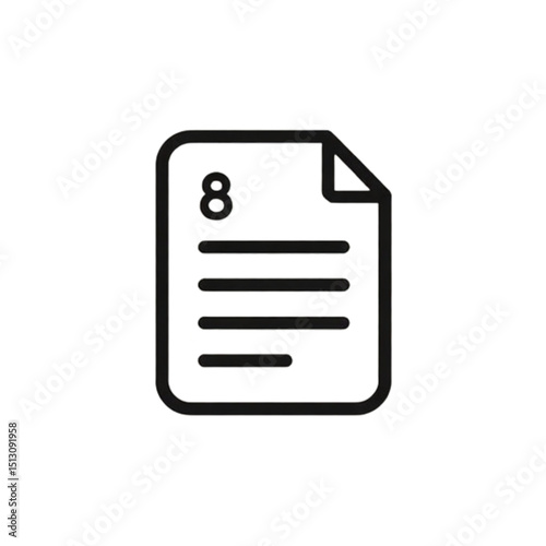 A calendar sheet with scheduled tasks for the eighth day of the month. 