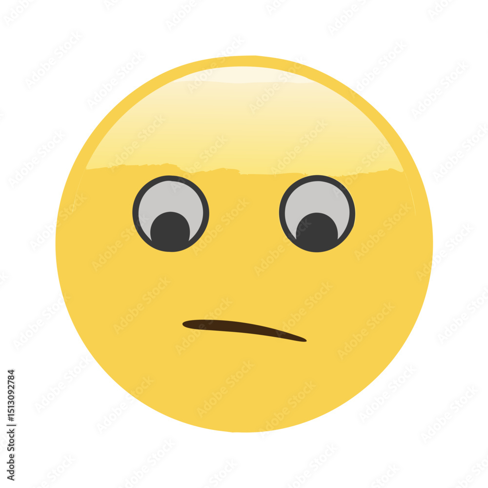 Fototapeta premium Emoji Neutral Face 