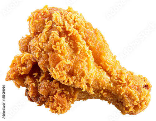 Fried chicken with transparent background photo