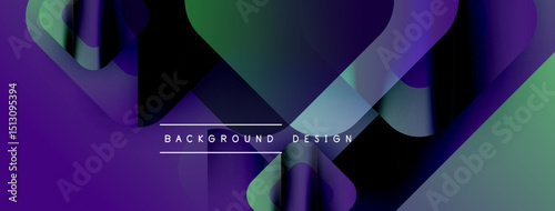 Abstract gradients overlap, creating dynamic visual effect. Purple, teal, green hues dominate composition. Text reads background design.