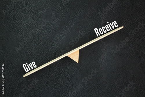 The balance of the two words give or receive. The concept of giving is better than receiving.