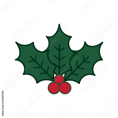 christmas holly leaves