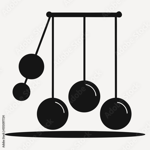balancing balls on white background