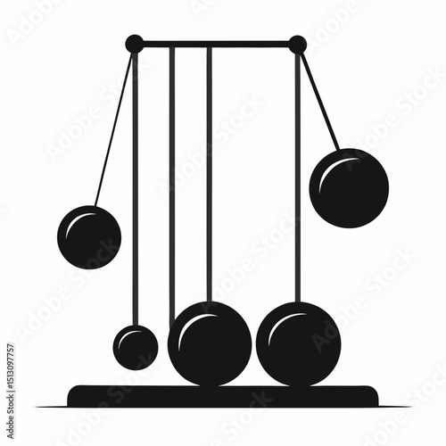 balancing balls on white background