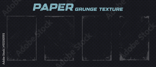 Rectangular grunge frame abstract texture. Collection of rough border overlays. Distressed edge elements for retro grunge layout and print design projects.