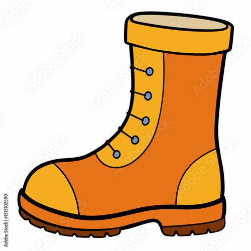 boots vector illustration, isolated on white background