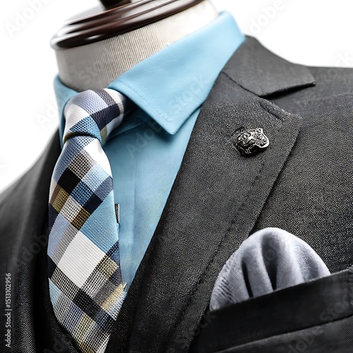 Mens Sophisticated Suit A CloseUp Look at Style photo